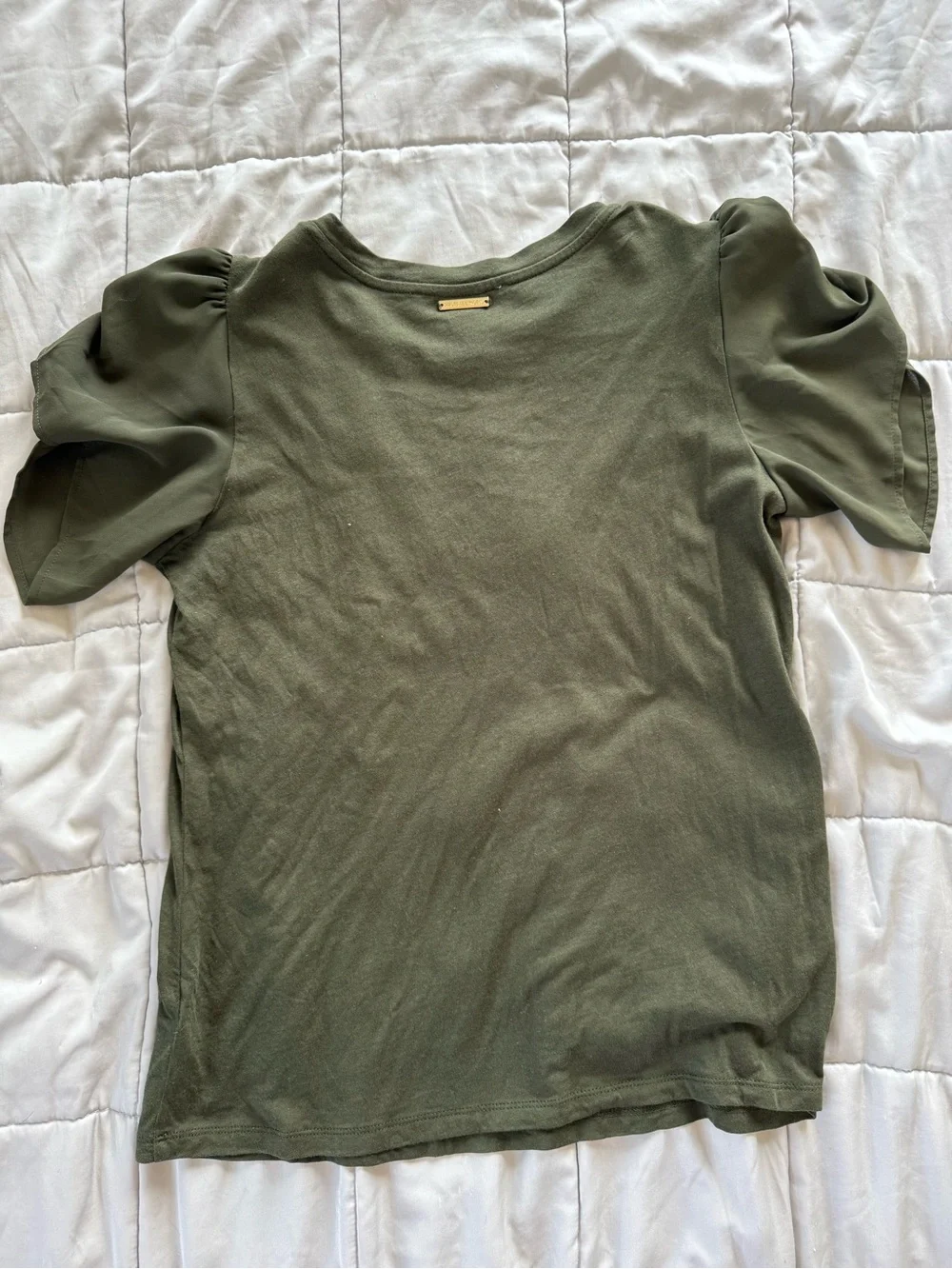 Michael Kors Olive Green Crewneck Tee
